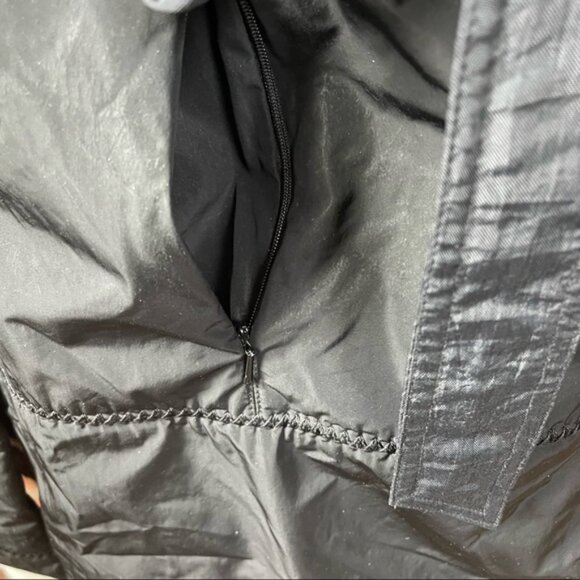 Danier Leather Puffer Nylon Coat Removable Fur Collar Zip Pockets Parka Jacket M - Picture 6 of 16